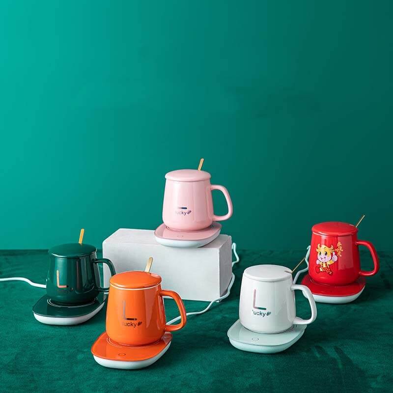  Lucky Smart Coffee Mug Warmer with (Ceramic) Cup (USB